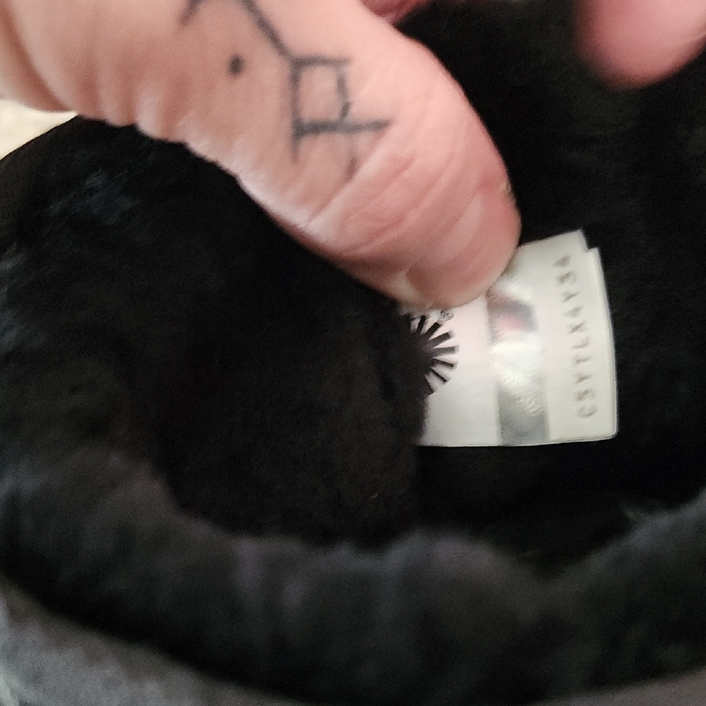 UGG Black Sparkle Leopard Print Unltra Mini Ugg Boots Size 6 - Picture 9 of 12